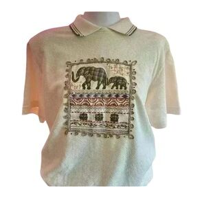 Alfred dunner vintage collared shirt size medium